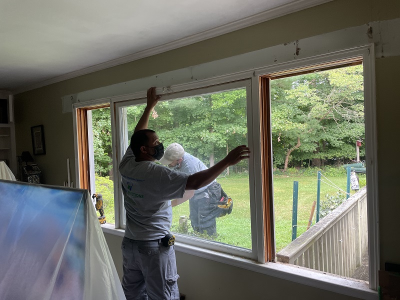 New construction window installation